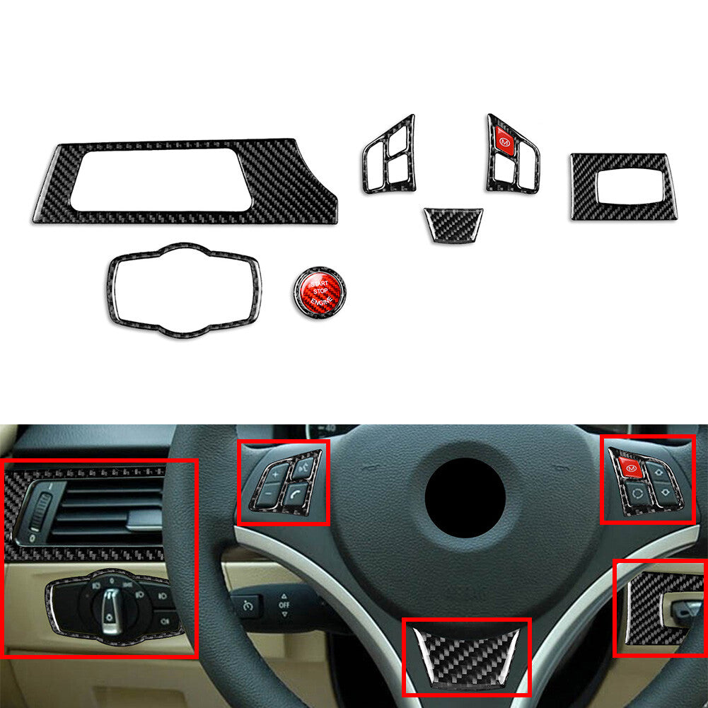 Steering Wheel Panel Cover Trim Kit for BMW 3 Series E90 E92 E93 2005-2012 11