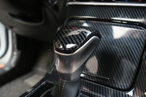 Carbon Fiber Central Console Gear Shift Knob Trim Fit for Kia Forte K3 2019~2023