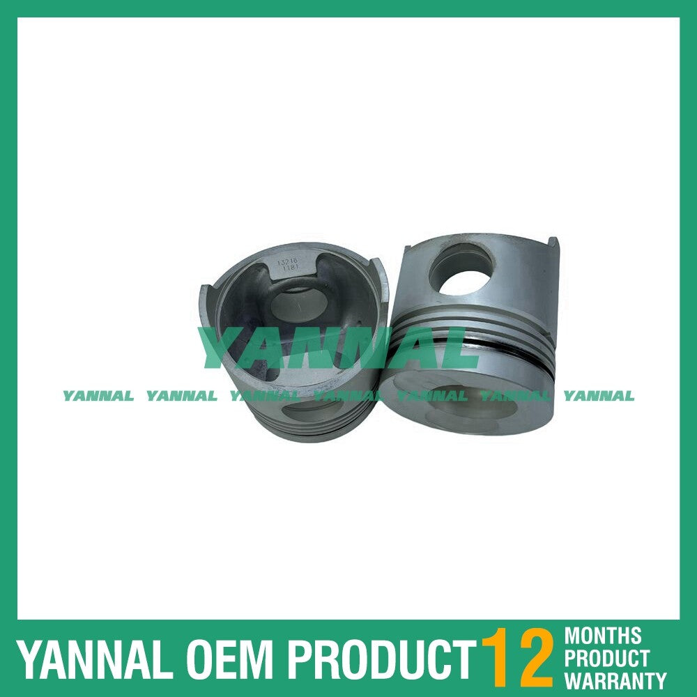 6x EH700 Piston Kit STD for Hino Diesel Engine Parts