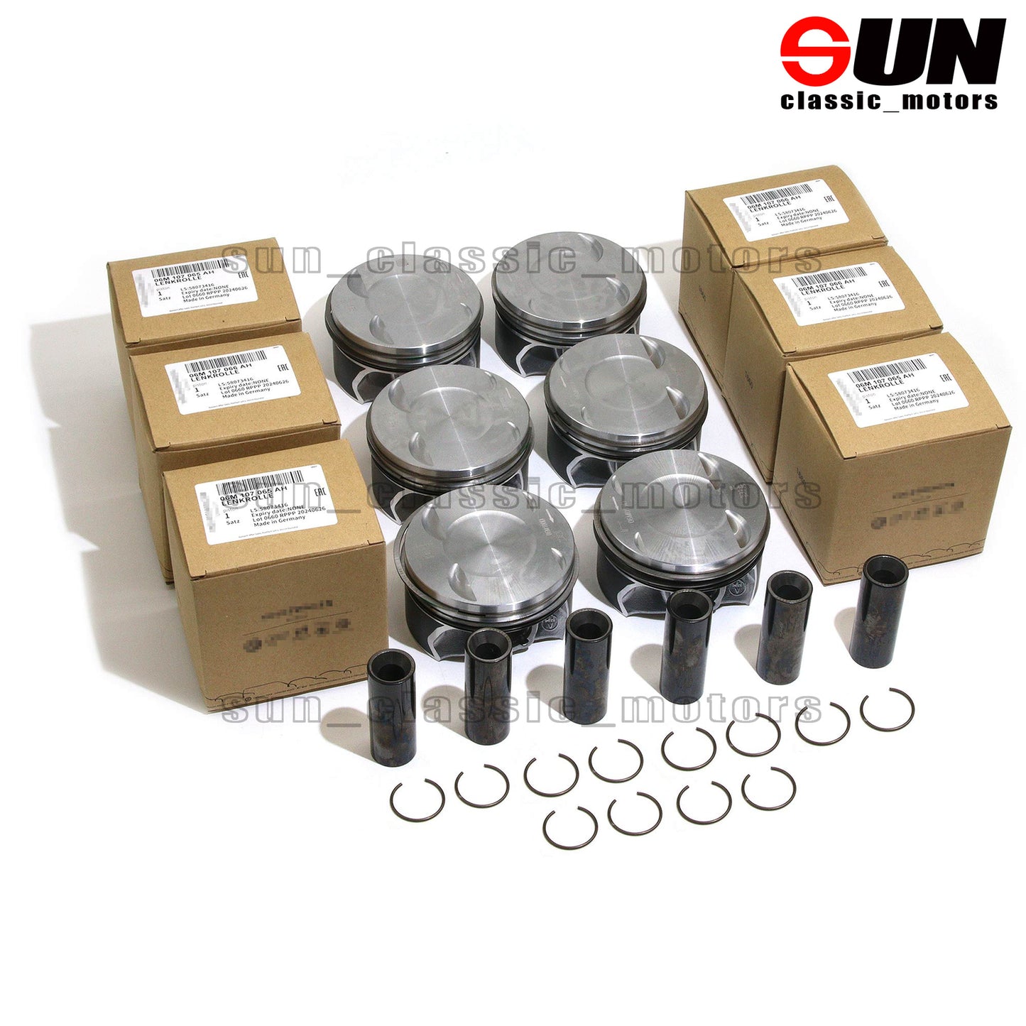 Engine rebuild and overhaul piston kit for Audi RS5 for Cayenne for Panamera EA839 2.9 TFSI-