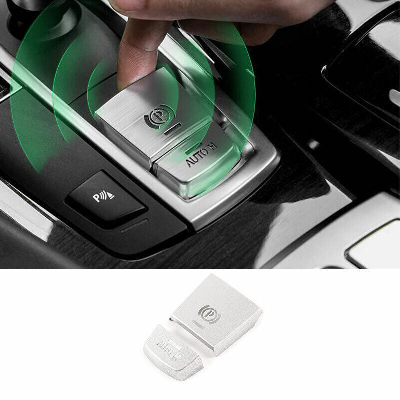 for BMW X3 G01 X4 2018-2021 Silver Aluminum Console Electronic Handbrake Trim 2P
