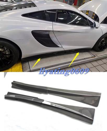 4-Piece Sideskirt Lip Sheets for MCLAREN MP4-12C 650S - Carbon Fiber Sideskirt Lip Sheets