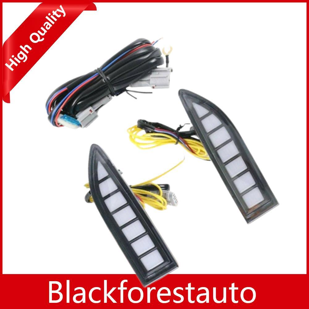 2 Daytime Running LED Lights 3 Color Fits 2022 for X-trail Rogue DC 12V DRL Q