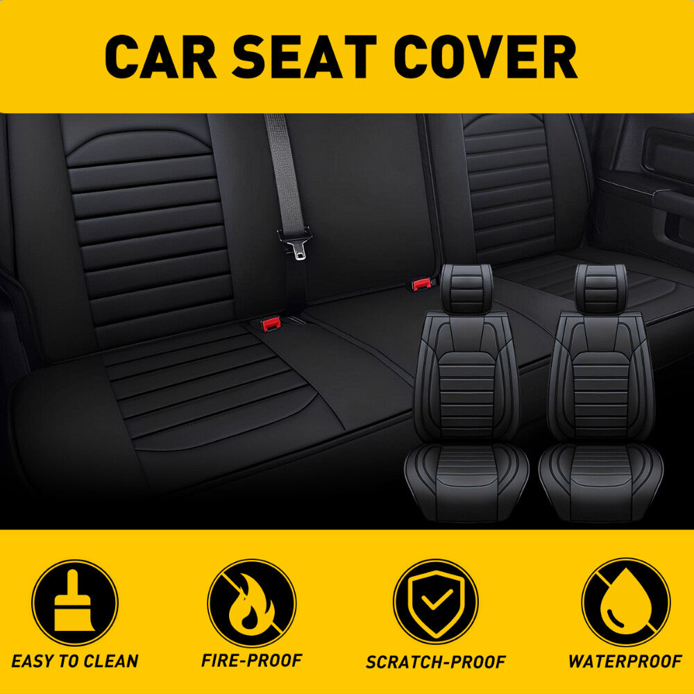 Full leather car for seat covers, front and rear, suitable for Toyota Tundra Crew Cab 2008, 2 sets. Q
