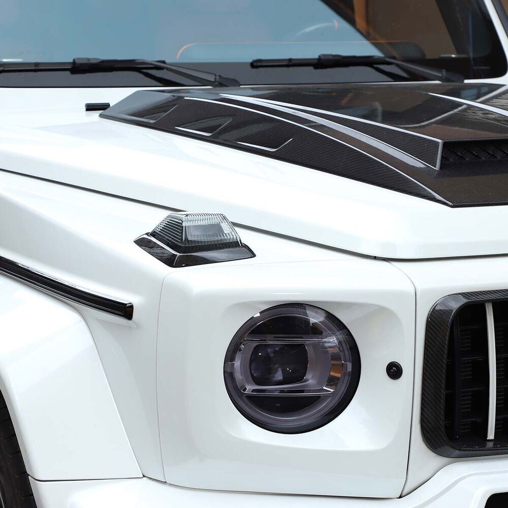 Forged Carbon Front Hood Turn Signal Frame Trim for Benz G Class W463 19-2023 B n