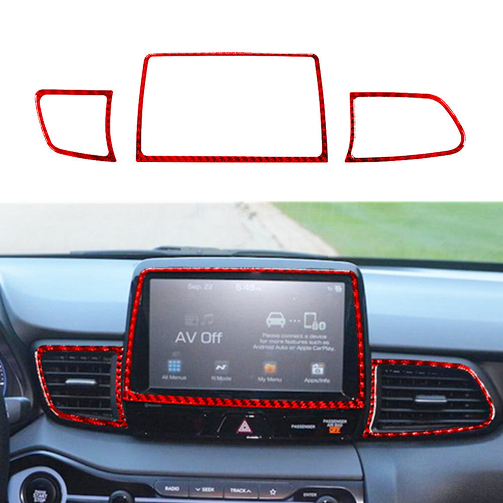 Carbon Fiber Front Window Switch Panel Trim Cover for Subaru Forester 2005-2008 v