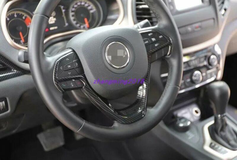 14-Piece Carbon Fiber Style Interior Trim Kit for Jeep Cherokee 2016-2017