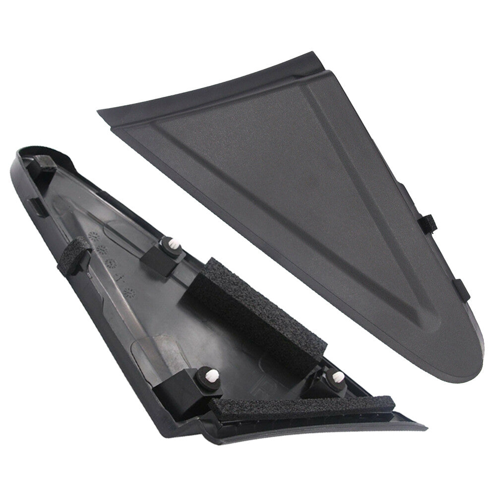 2 Front Exterior Pillar Corner Trims for 2012-2015 for Honda for Civic Left  Rght Black
