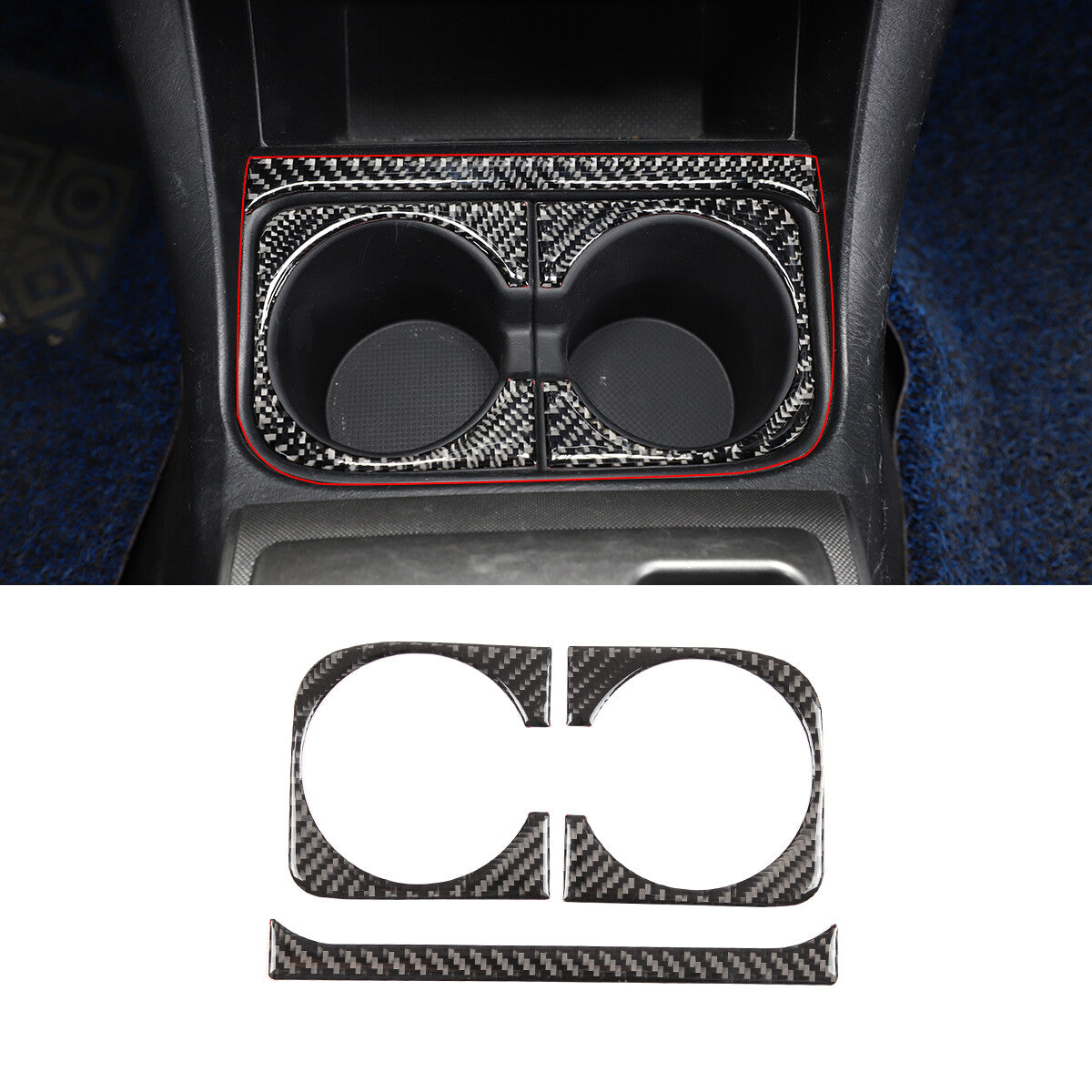 For Tacoma 2016-20 Interior Fog Lights Switch Trim ABS- v