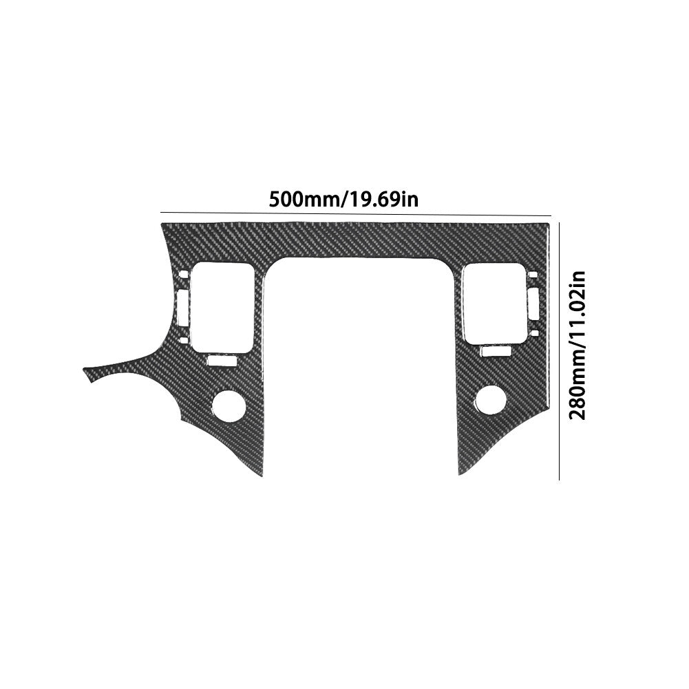 Carbon Fiber Dim Light Control Cover Trim For Silverado for GMC for SIERRA 2014-2018 C v