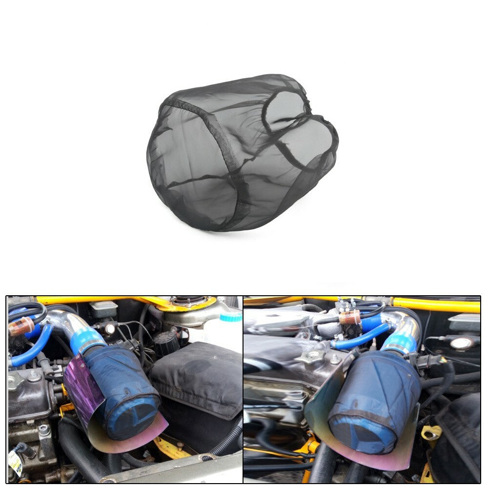 Engine cold air intake pre-filter cone cover waterproof mesh