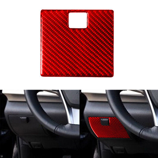 3Pcs Carbon Fiber Rear Air Vent Outlet Frame Cover Trim for Audi Q7 2007-2015 v