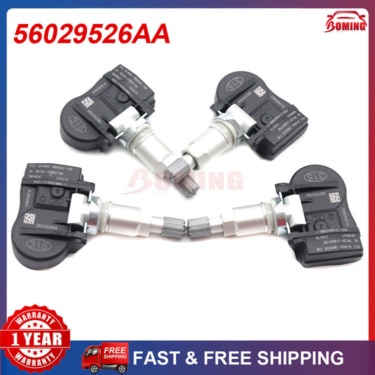 4PCS for DODGE for JEEP for CHRYSLER TPMS TIRE PRESSURE MONITOR SENSOR 315MHz 56029526AA