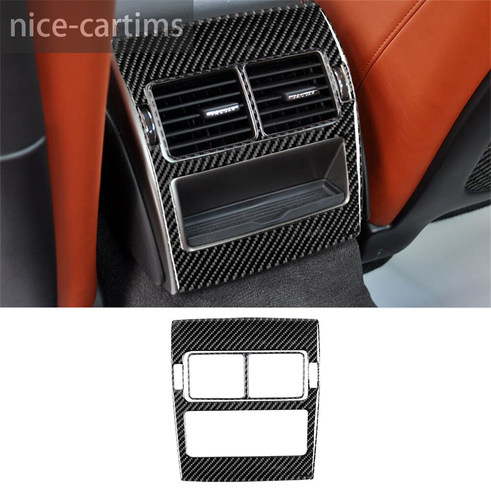 Carbon Fiber Rear Air Vent Outlet Panel Trim for Jaguar XF 2009-2011 Accessories