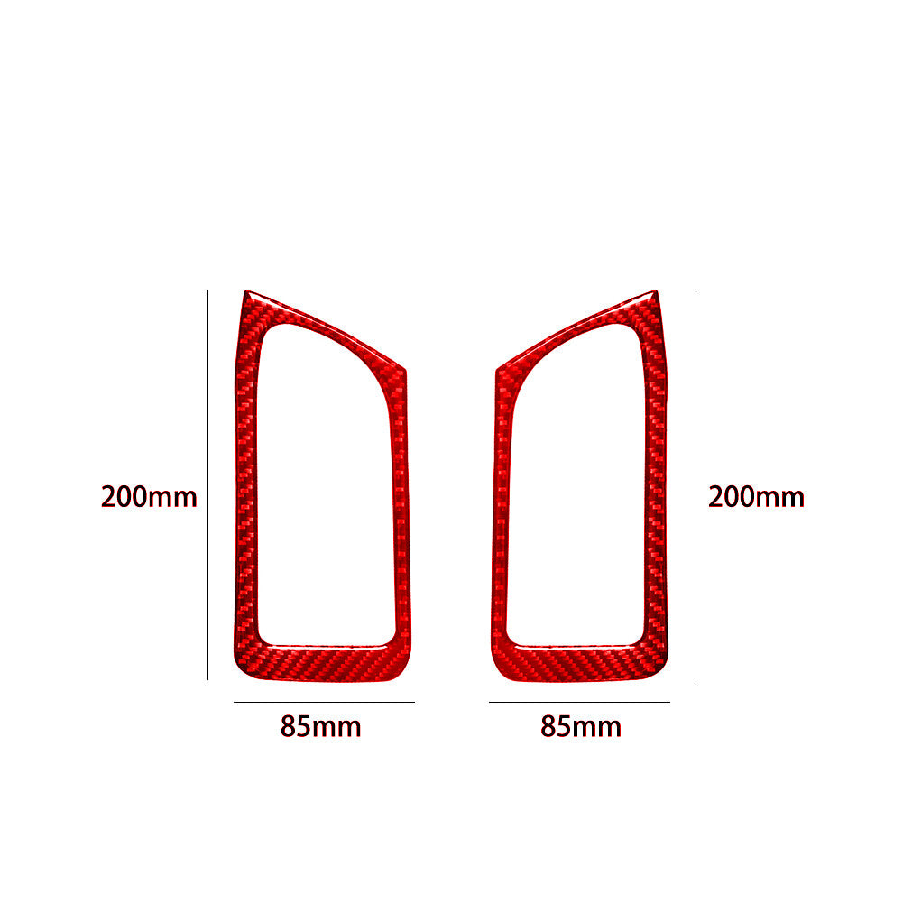 for Co -pilot Storage Door Handle Trim Panel Carbon Fiber For 350Z 2006-09 Red v