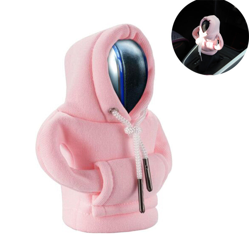 1PC Car Gear Shift Cover for Mini Hoodie Car Gear Shift Knob Cover Shirt Pink Q