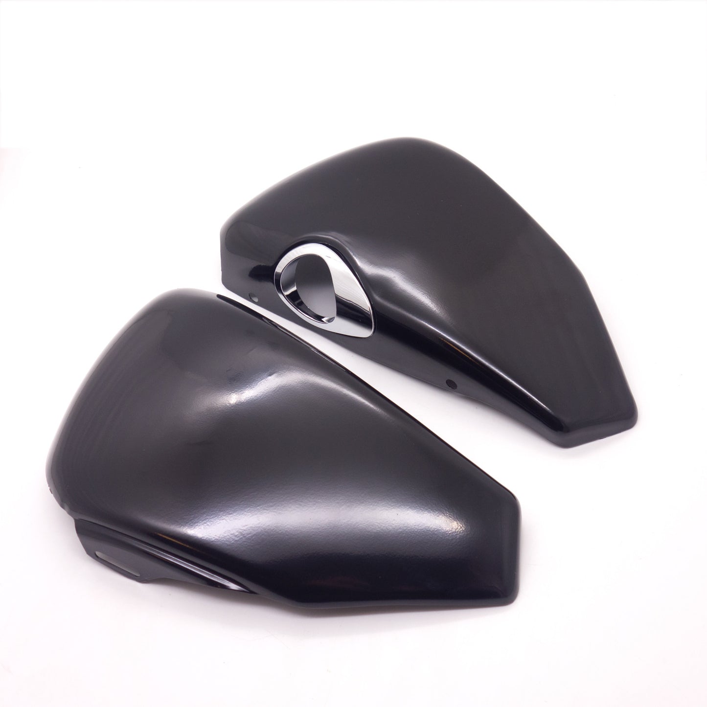 Metal Black Side Oil Tank Battery Cover for Harley Sportster XL883 2004-2013 Q