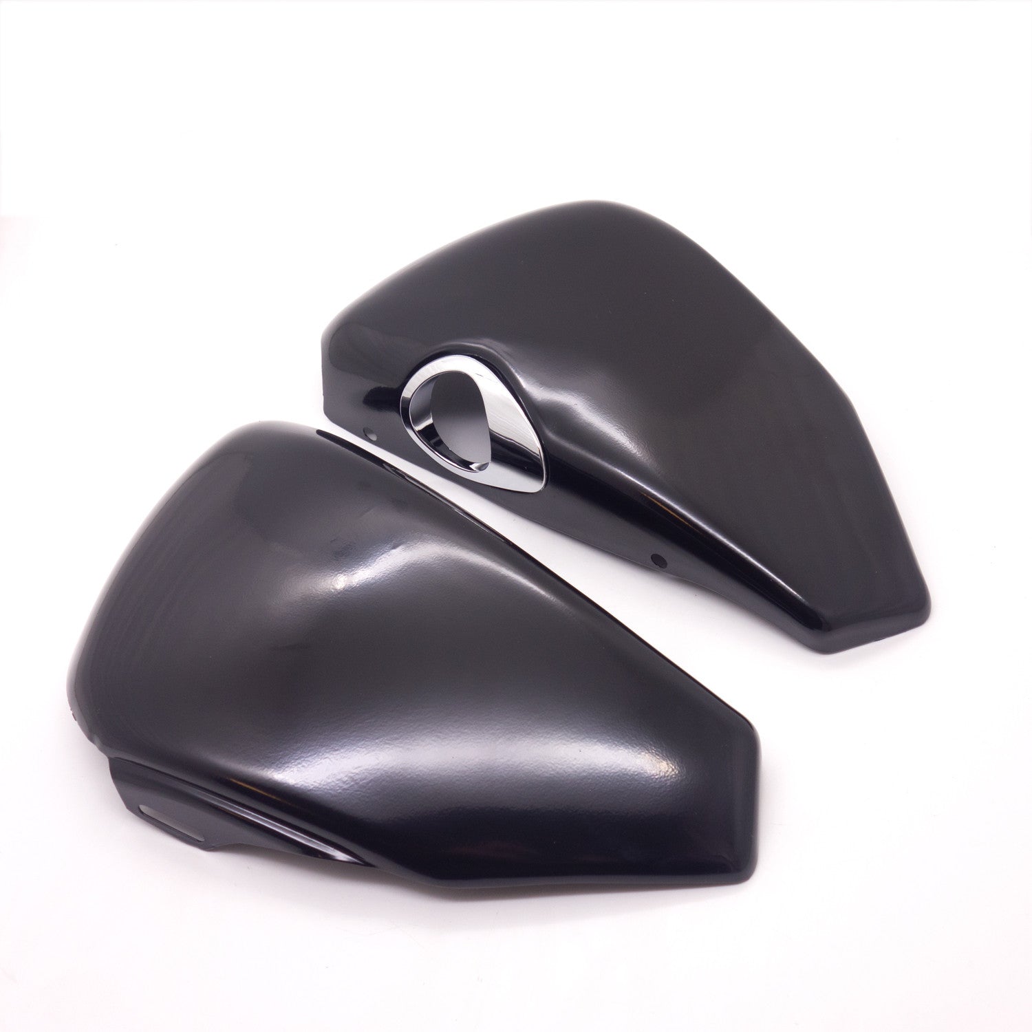 Metal Black Side Oil Tank Battery Cover for Harley Sportster XL883 2004-2013 Q