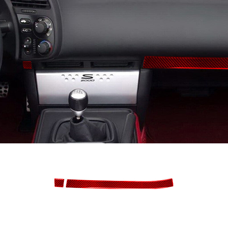 Carbon Fiber Passenger Storage Latch Frame Trim Cover for KIA Sedona 2015-2016 v