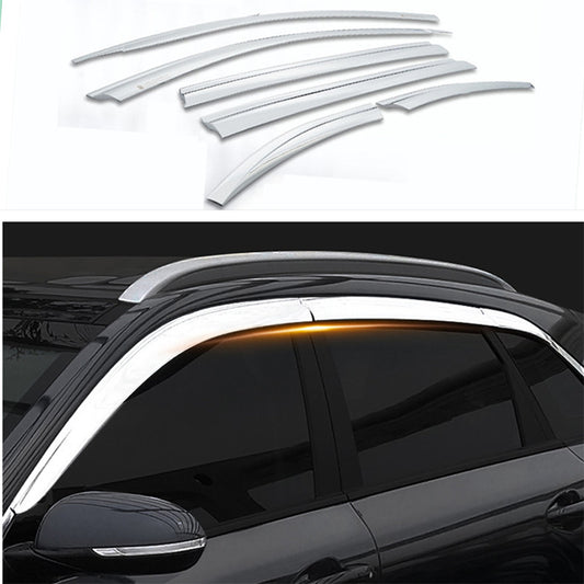 for Kia Sorento 2016-2020 Chrome Car Window Visor Sun Rain Vent Guard Deflectors