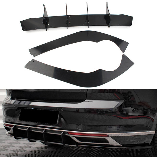 Rear Bumper Diffuser Shark Fin Lip Body Kit for Volkswagen for Passat B8L B8.5 20-21