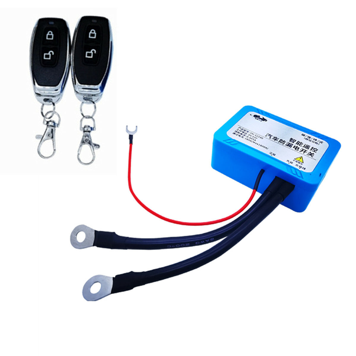 Battery Isolator Switch Disconnect Power Cut Off Kill w/2 Remote for Car Truck