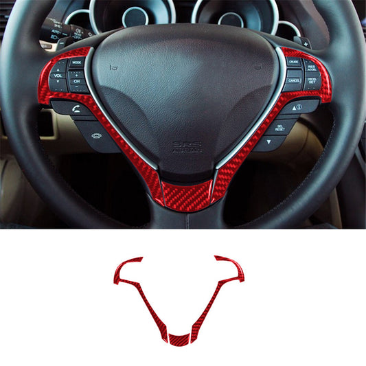 Carbon Fiber Steering Wheel Ring Cover Trim for Jaguar F-PACE XE XF 2016-2020 v