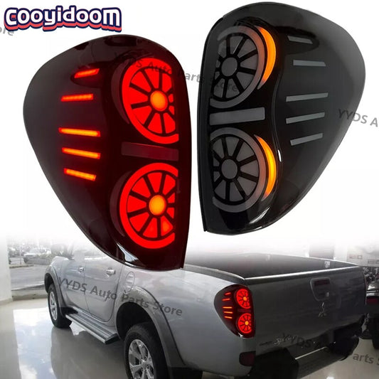 1 Pair Side Rear Tail Light Fog Stop Lamp for Mitsubishi Triton L200 2005 2014