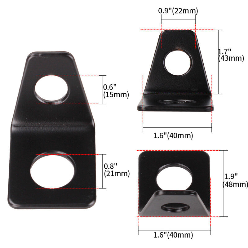 5-piece car safety for seat belt buckle 90-degree angle L-shaped bracket - n