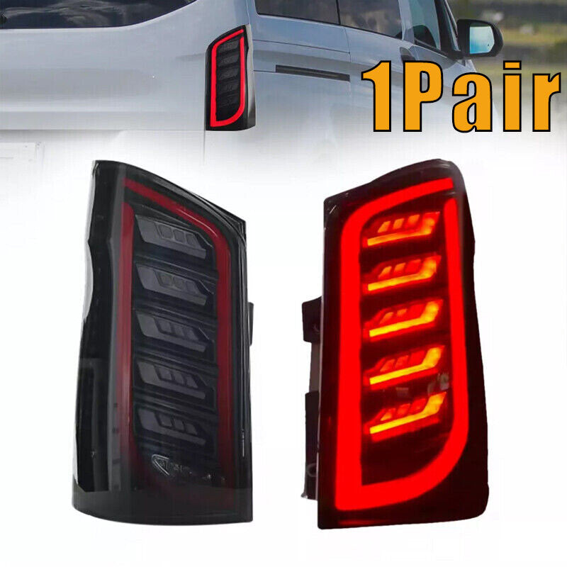 Pair LED Dynamic Rear Tail Light Brake Lamps for Mercedes Benz Vito W447 2015-22