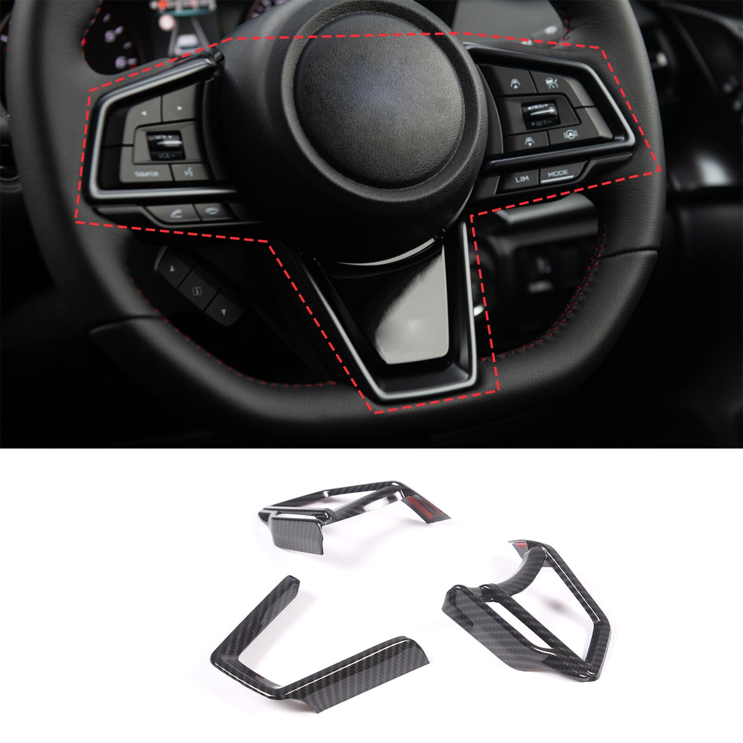 4-Pack ABS Gloss Black Tail Light Cover Trim Ring for Corvette C6 2005-2013- v