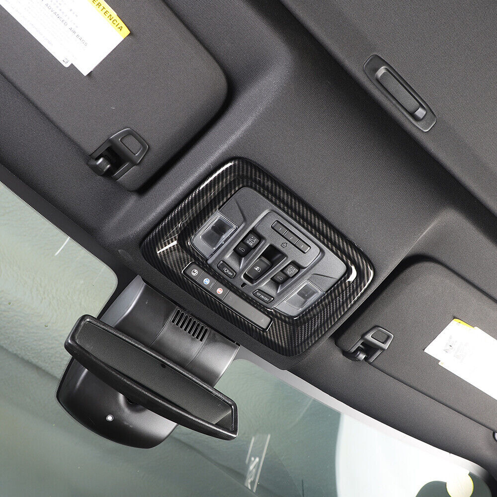 2019+ Carbon Fiber Headlight Switch Panel Cover Trim for Chevy Silverado/ for Sierra