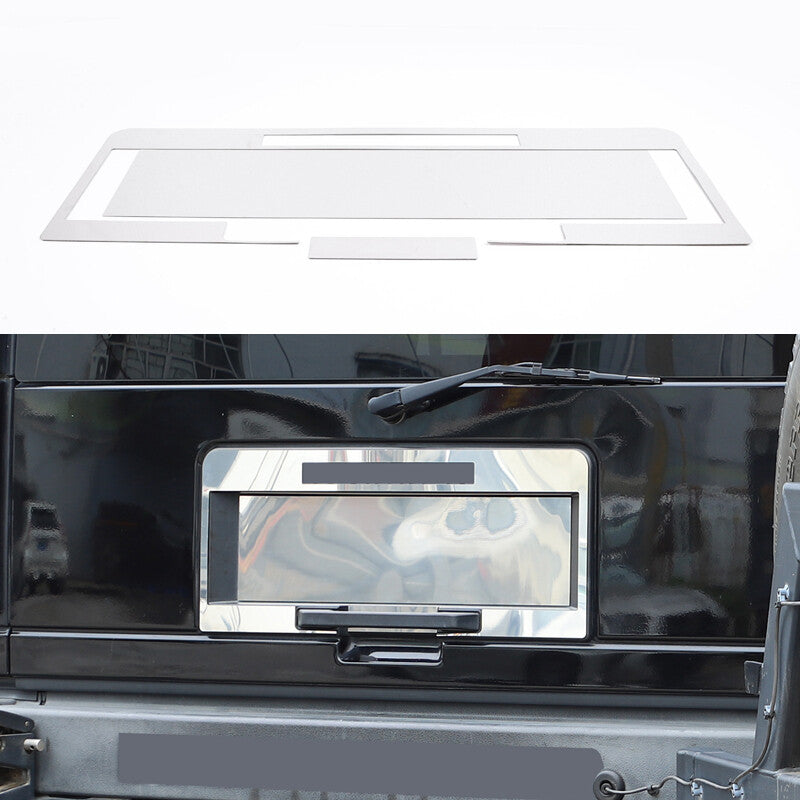 Applicable to 2003-2009 for HUMMER H2 rear license plate cover frame three-sided chrome 3-piece Q