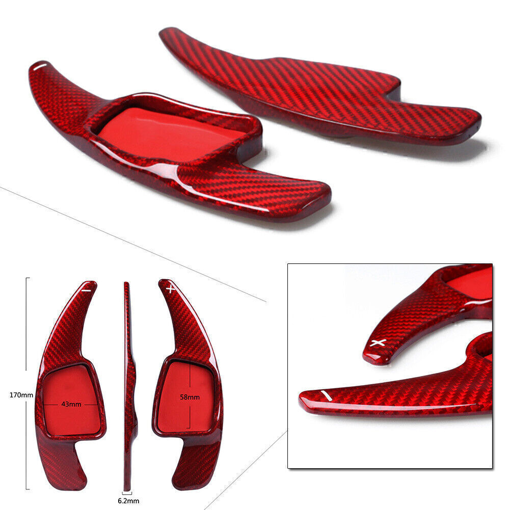 Carbon Fiber Steering Wheel Extension Paddle Shift Fit for Audi A3 A5 S3 S4 Q2 17