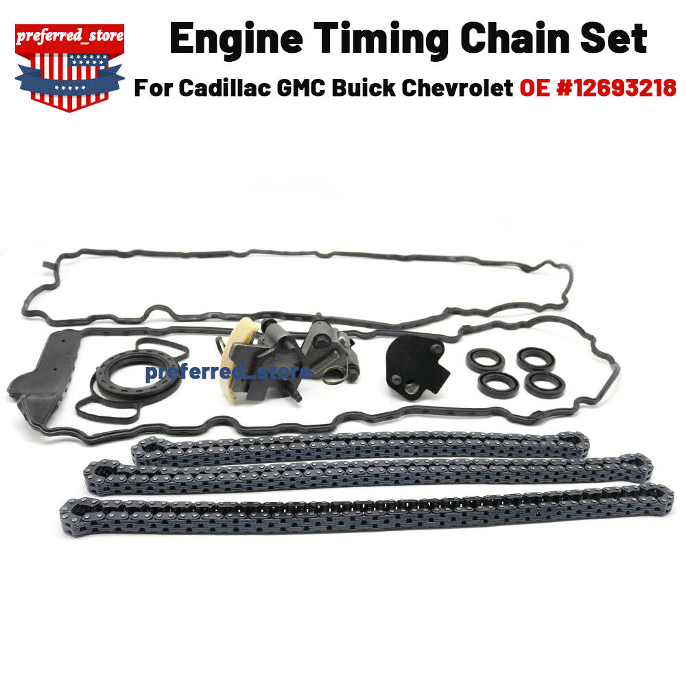 Engine timing chain kit for Cadillac CTS, for Buick Hockey, Terrain 12693218- v