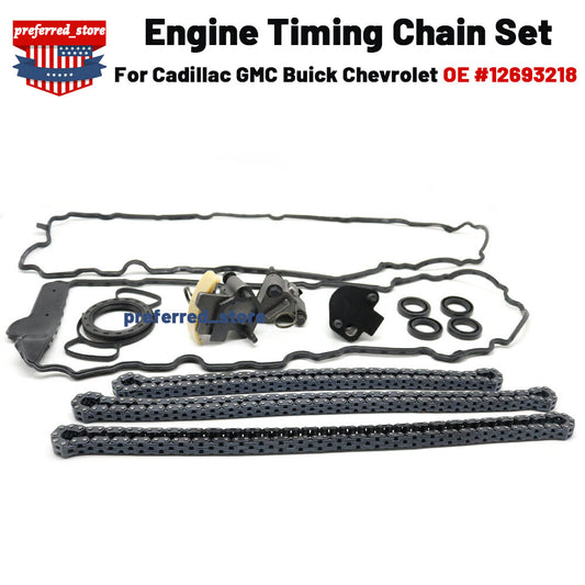 Engine timing chain kit for Cadillac CTS, for Buick Hockey, Terrain 12693218- v