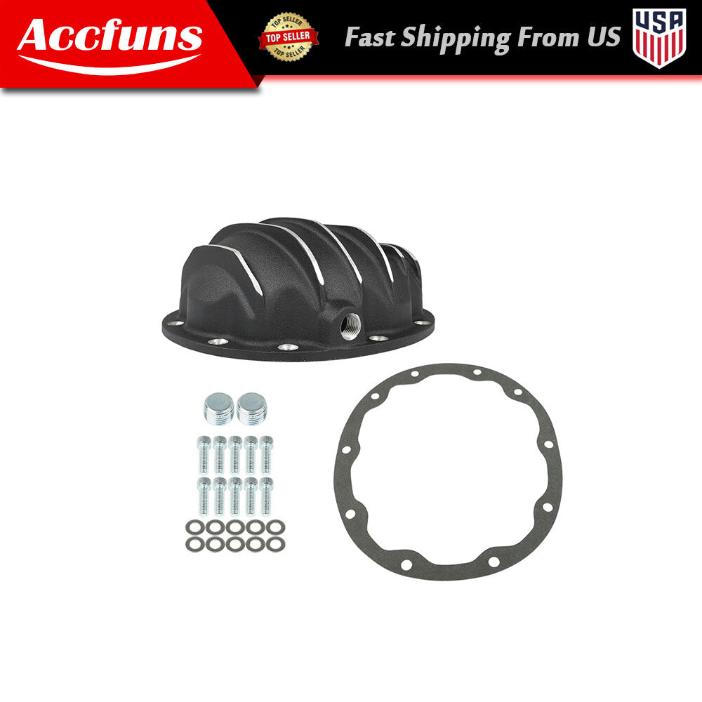 Suitable for Jeep , Dana 35 rear black differential cover with gasket and drain plug - n