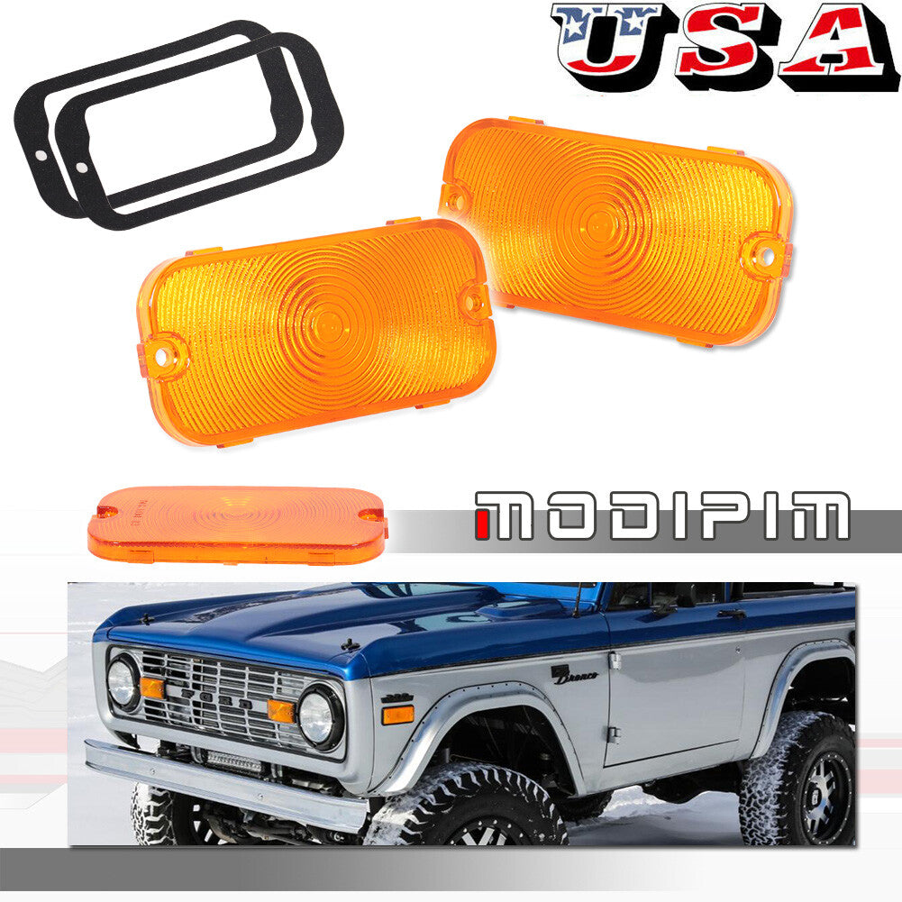 Front parking turn signal lens LH right grip for for Mustang 1966 1967 1968- v
