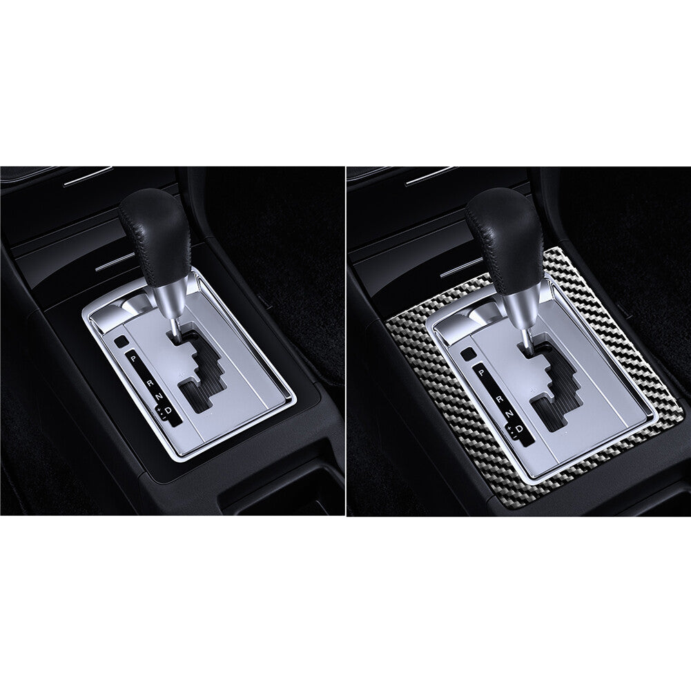 Carbon fiber gear shift cover trim suitable for Mitsubishi Lancer 2008 - 2015