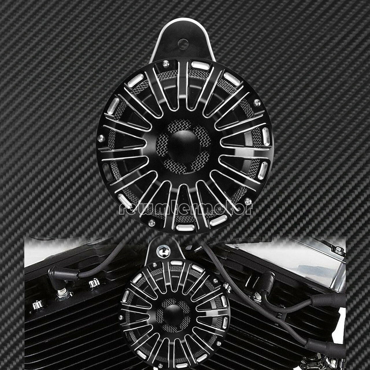 10 Stripe Cut Horn Speaker Fit for Harley Big Twin 1991-2017 Touring 1999-2016