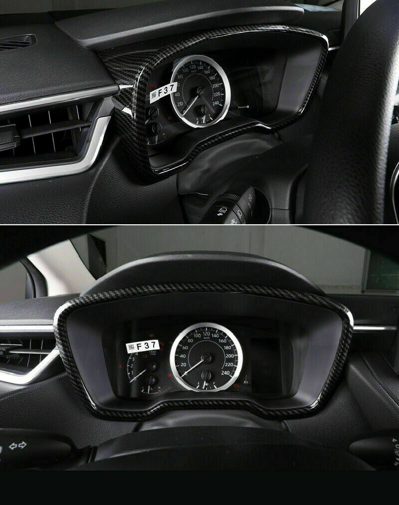 for Toyota for Corolla 2019-2023 Carbon Fiber ABS Dashboard Decor Frame Cover Trim