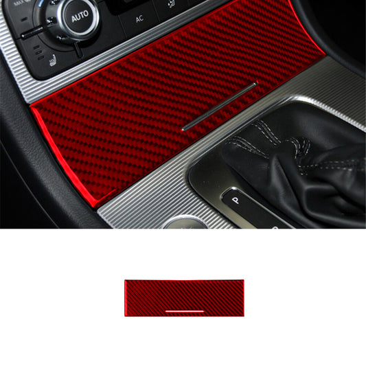 2x Red Carbon Fiber Interior for Audio Control Side Cover Trim for Lexus RX330 RX350 v