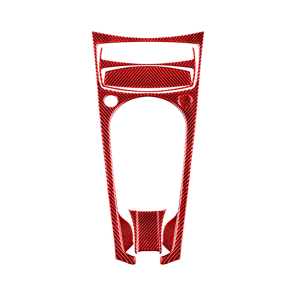 9-piece set of red carbon fiber interior automatic shift cover trim for BMW Z4 E85