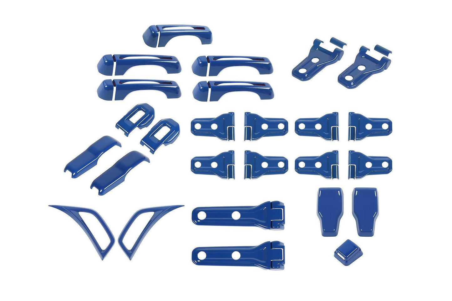 for Jeep for Wrangler JL 18+ blue Exterior Kit Door /Tailgate Hinge Trim Accessories