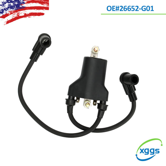 1x 26652-G01 For 1991-02 EZGO TXT 4-Cycle Gas for Golf Cart Dual Ignition Coil New Q