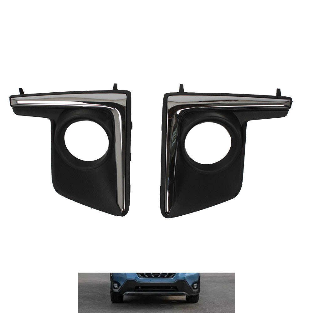 Left and Right Front Fog Light Lamp Bezel for 2016 2017 2018 for Subaru Crosstrek