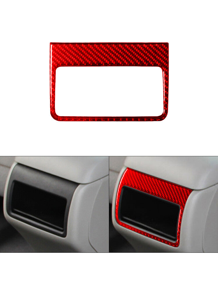 Red Carbon Fiber Center Console Panel Cover Trim For Sonic 2012-2016 v