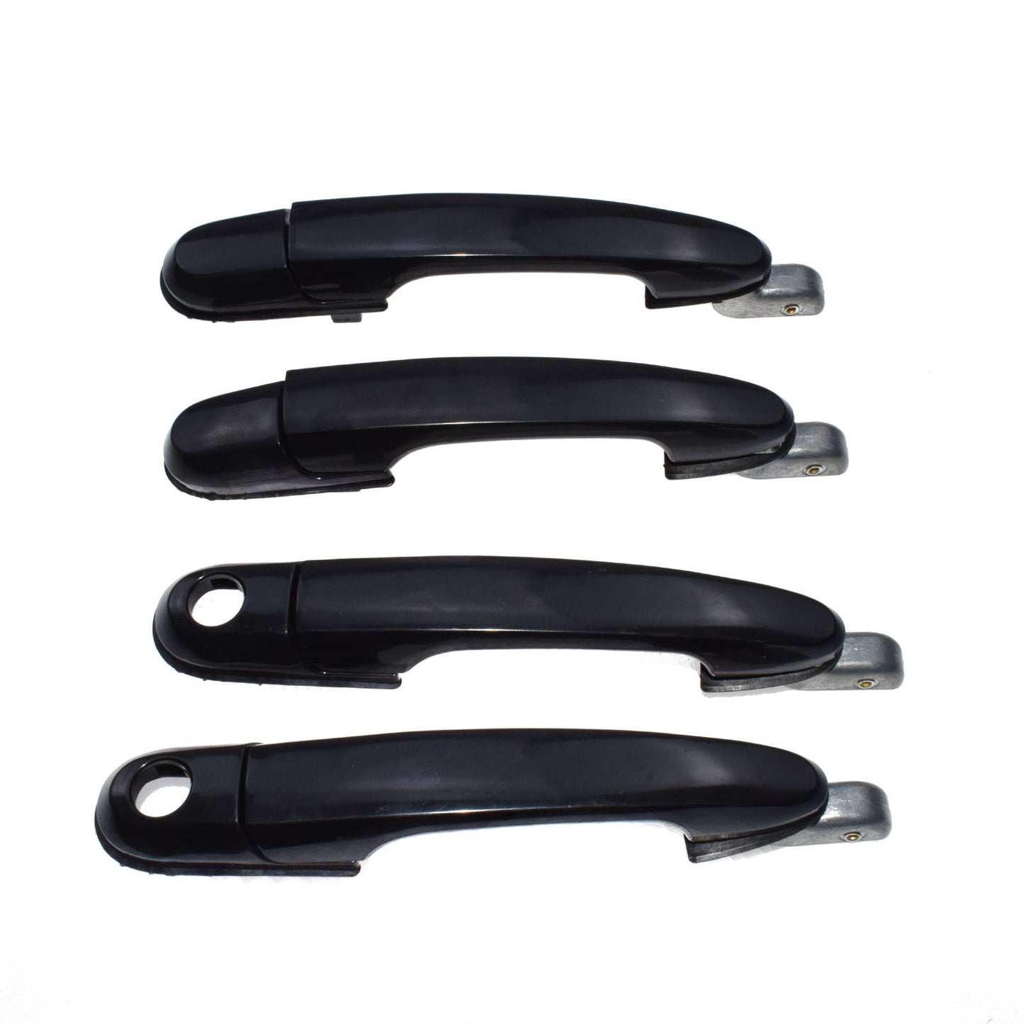 New black exterior door handle 4 piece set for 05-09 for Hyundai for Tucson - v
