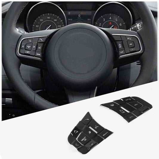 Black Alloy Steering Wheel Button Replace for Jaguar XE,XF,F-PACE,E-PACE, for F-TYPE n