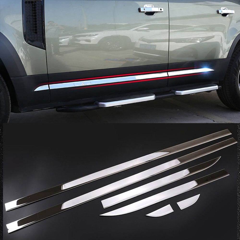 Fit for Land Rover for Defender 110 2020-2021 Stainless Side Body Molding Cover Trim